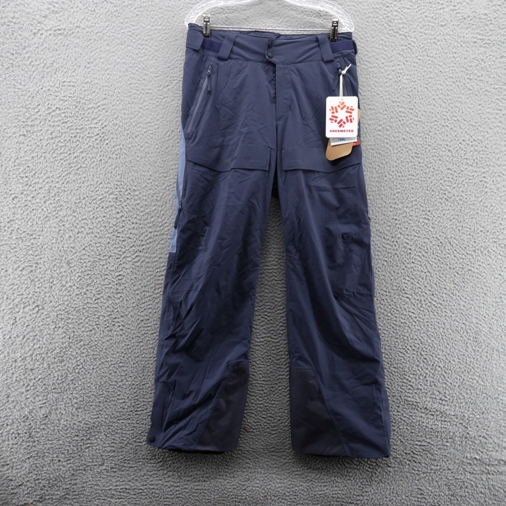 Obermeyer Mens Oberreute Snow Pants Size Small Blue RECCO‎ Waterproof NEW $349